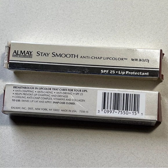 2x ALMAY Stay Smooth Anti-Chap Lipcolor with SPF 25 - Lip Protectant #15 SUGAR - Picture 4 of 7